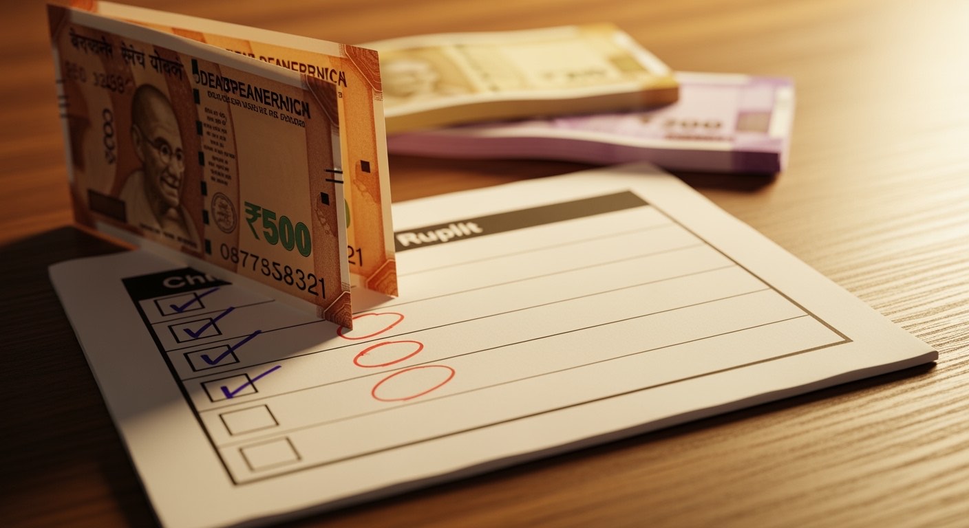 Indian restaurant payroll checklist printed with checkboxes ticked